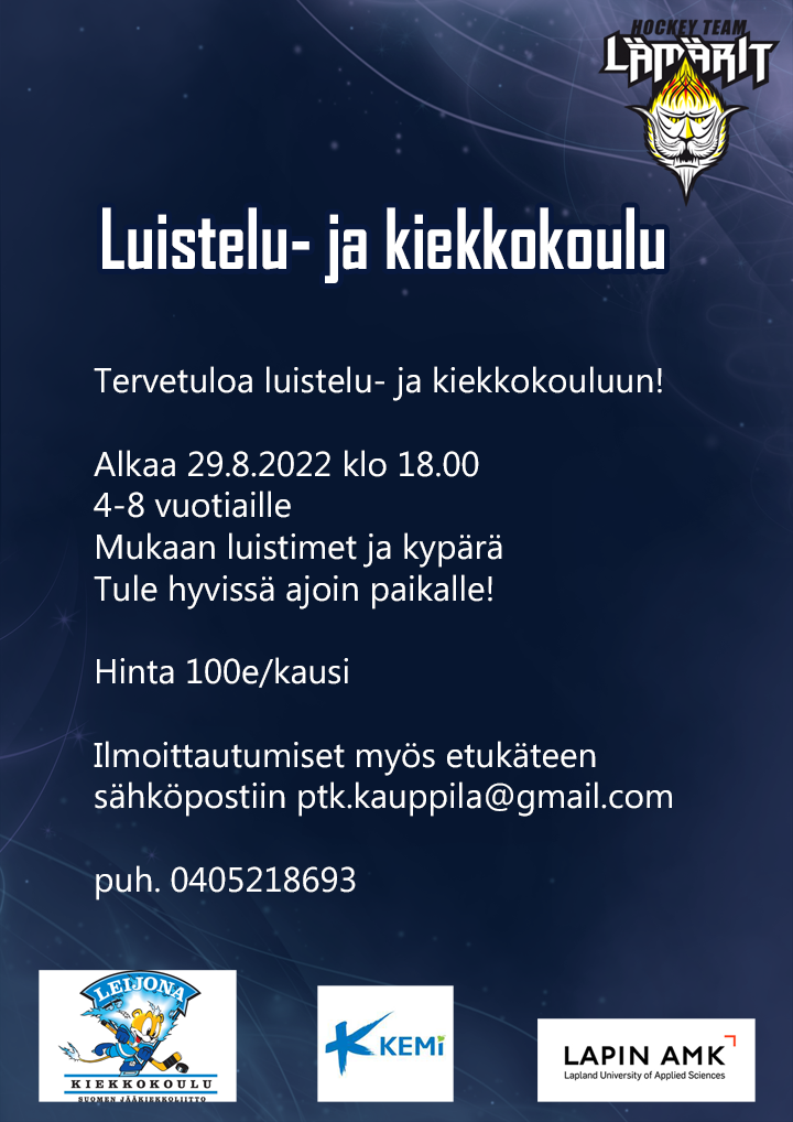 Featured image for “Luistelu -ja kiekkokoulu”
